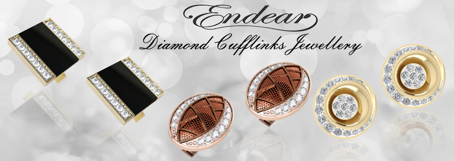 Endear Diamond Cufflinks Jewellery